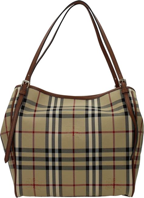 Burberry Women's 'Small Canter' Horseferry Check Tote Bag with 